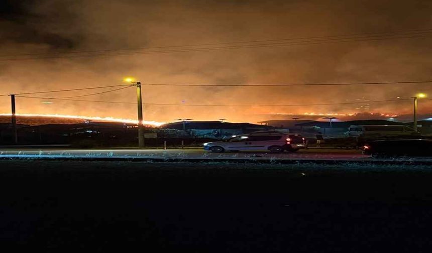 Çanakkale'de otluk alanda yangın paniği: Alevler 1,5 saatte kontrol altına alındı