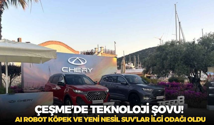 Çeşme’de teknoloji şovu! AI robot köpek ve yeni nesil SUV’lar ilgi odağı oldu