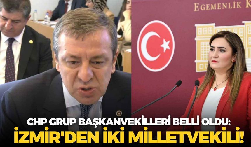 CHP Grup Başkanvekilleri belli oldu: İzmir'den iki milletvekili!