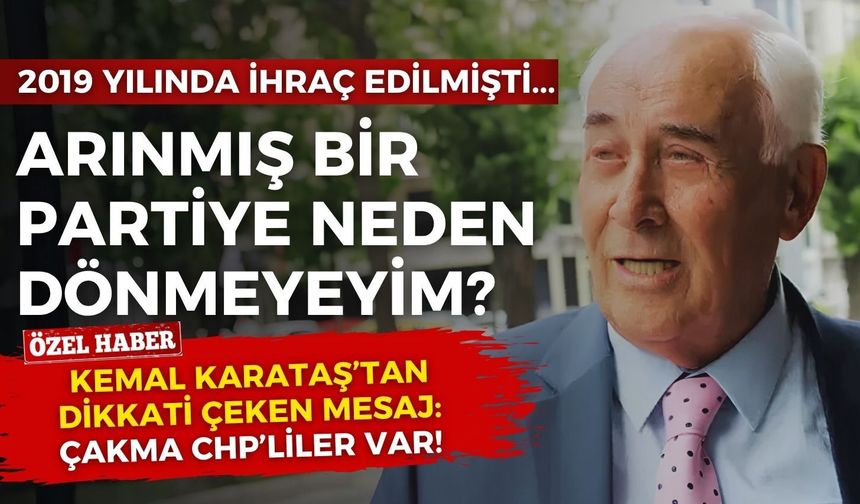 CHP İzmir’in eski il başkanı Karataş’tan ‘mutlak butlan’ yorumu: Arınmış bir partiye neden dönmeyeyim?