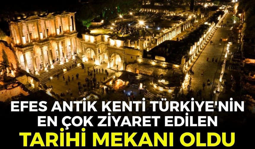 Efes Antik Kenti Türkiye'de zirvede! AK Partili Saygılı: "Dünyayla buluşturmaya devam edeceğiz"
