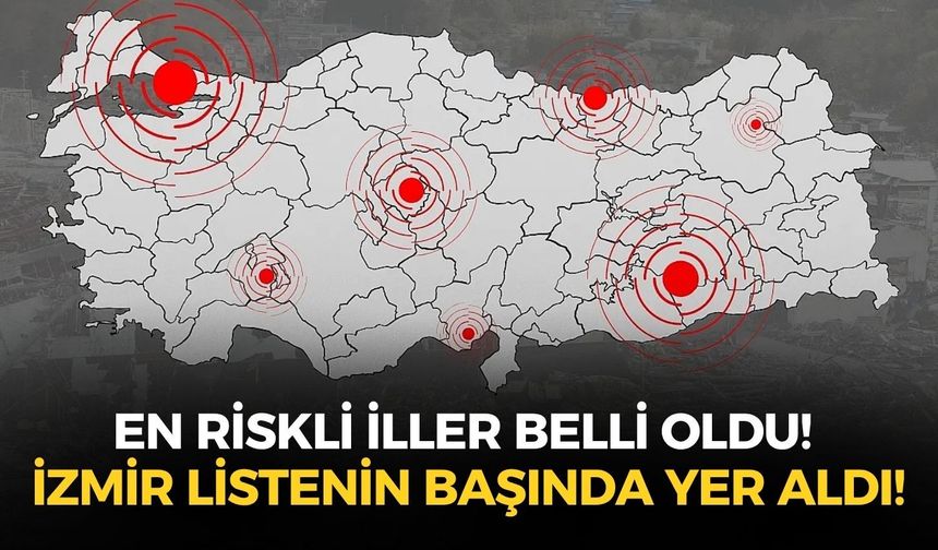 AFAD ve MTA güncel fay haritasını açıkladı: En riskli iller belli oldu! İzmir listenin başında yer aldı!