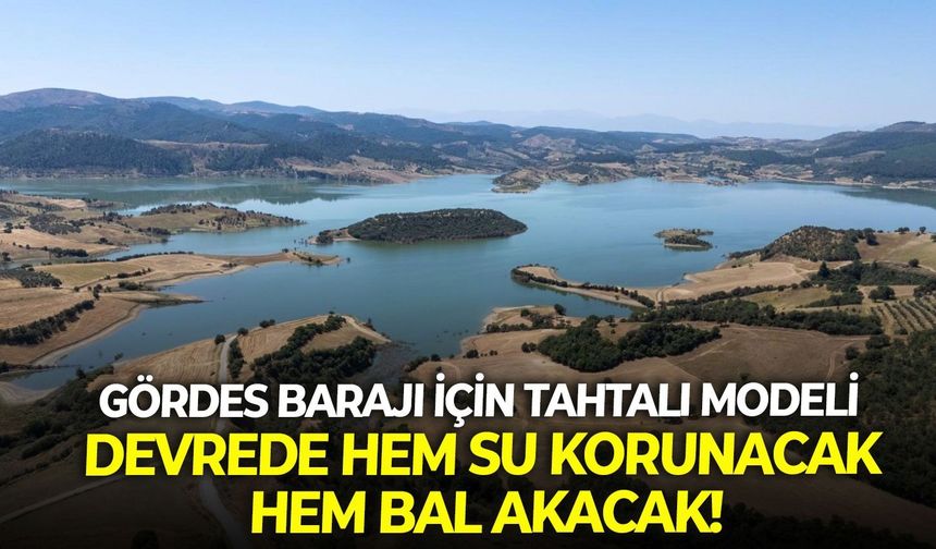 Gördes Barajı için Tahtalı Modeli devrede: Hem su korunacak hem bal akacak!