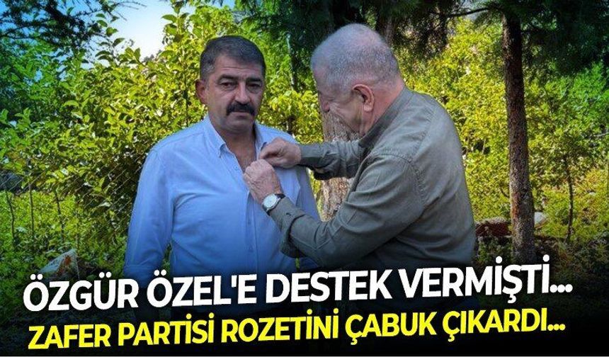 Bir garip transfer! Ümit Özdağ rozet takıp Zafer Partisi'ne katıldı demişti, gerçek kısa sürede ortaya çıktı