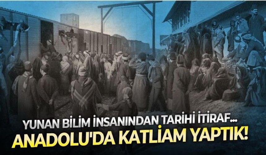 Yunan siyaset bilimci Thanasis Diamantopoulos'dan şok itiraf: ''Anadolu'da katliam yaptık''