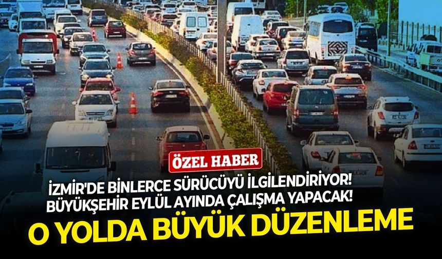 Büyükşehir Eylül ayında çalışma yapacak! O yolda büyük düzenleme