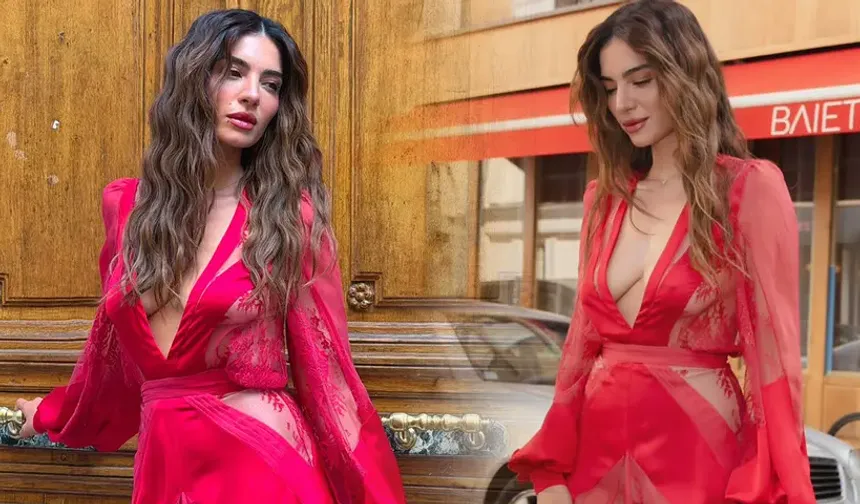 Güzelliği büyüledi! Bu yazın en derin dekoltesi Melisa Aslı Pamuk'tan