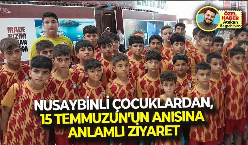 Nusaybinli çocuklardan, Cumhurbaşkanlığı İletişim Başkanlığınca hazırlanan Yaşayan Hafıza Merkezi'ne anlamlı ziyaret!