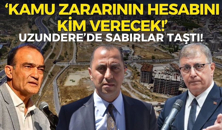 Uzundere’de sabırlar taştı! Başkan Tugay'a sordular: Kamu zararının hesabını kim verecek!