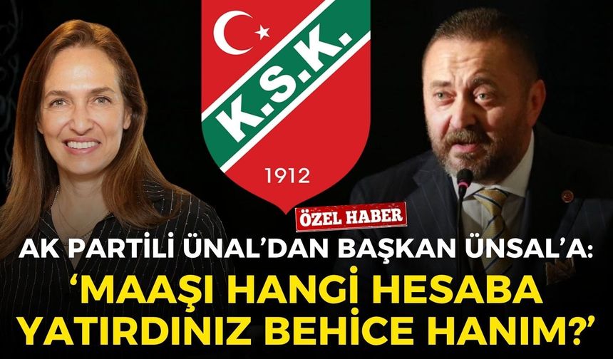 Karşıyaka’da AK Partili Ünal’dan Başkan Ünsal’a: Maaşı hangi hesaba yatırdınız!