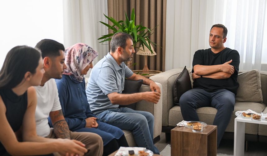 Başkan Ömer Eşki'den şehit Cankaya ailesine vefa ziyareti!
