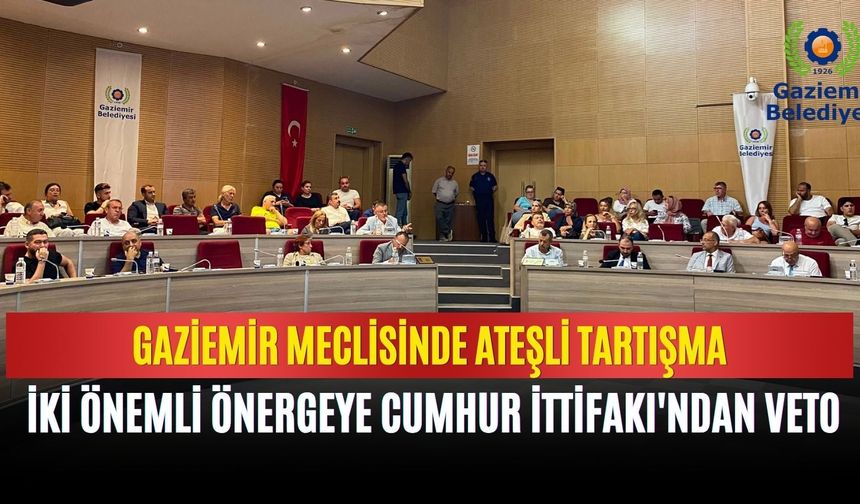Gaziemir Meclisinde ateşli tartışma: İki önemli önergeye Cumhur İttifakı'ndan veto!