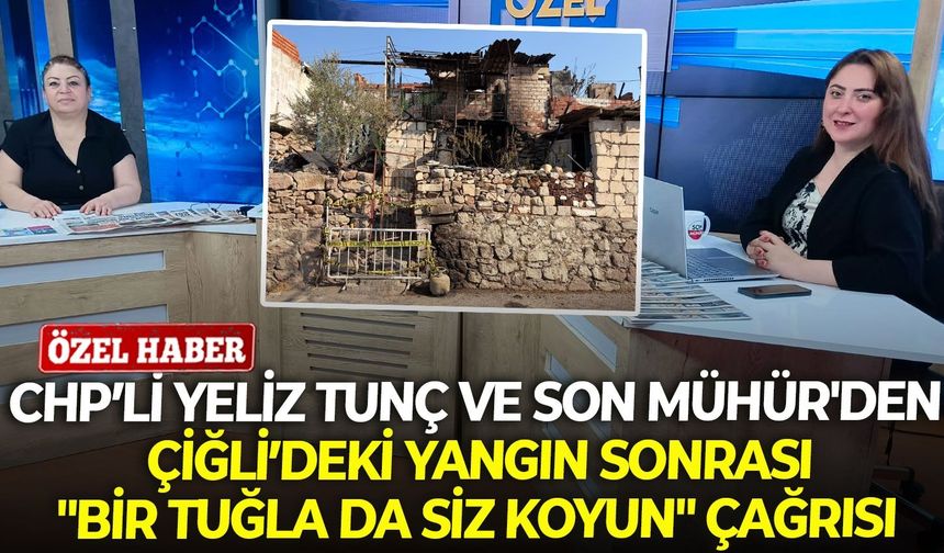 CHP’li Yeliz Tunç ve Son Mühür'den Çiğli için "Bir tuğla da siz koyun" çağrısı