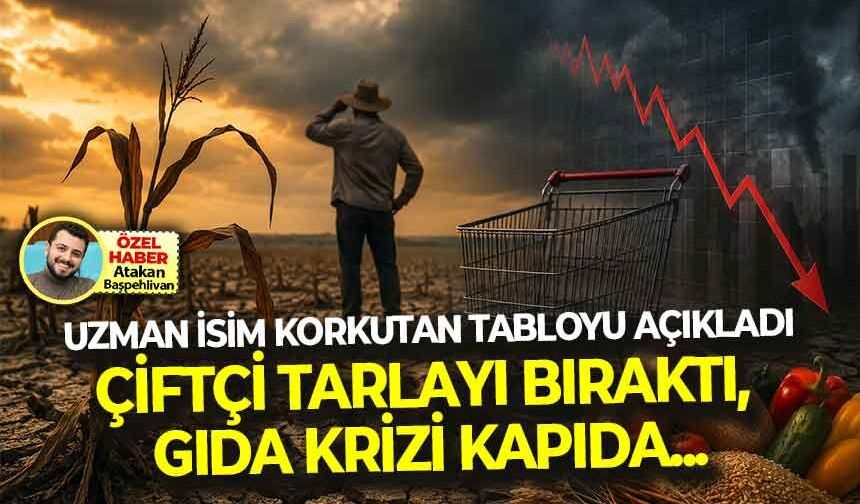Uzman isim tarımda korkutan tabloyu açıkladı... Çiftçi tarlayı bıraktı, gıda krizi kapıda!