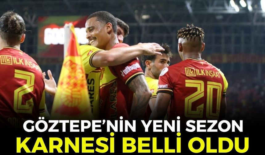 Göztepe’nin yeni sezon karnesi belli oldu!