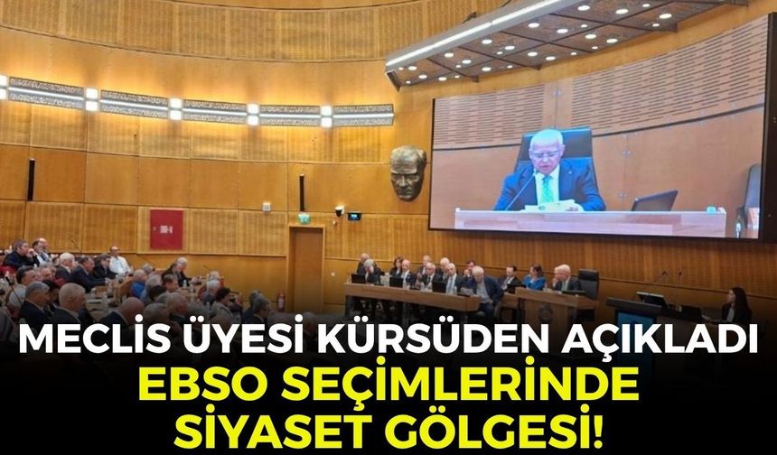 Anbar'dan çarpıcı çıkış... "İzmir'deki bazı isimler EBSO'yu dizayn etmeye çalışıyor"