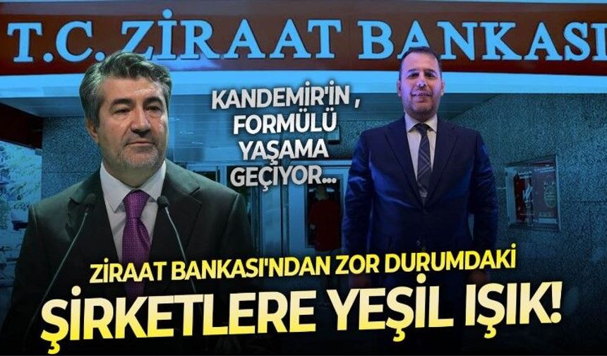 Hakan Kandemir'in işaret ettiği çözüm için ilk adım Ziraat Bankası'ndan: Zor duruma düşen şirketler için yeni bir dönem başlıyor