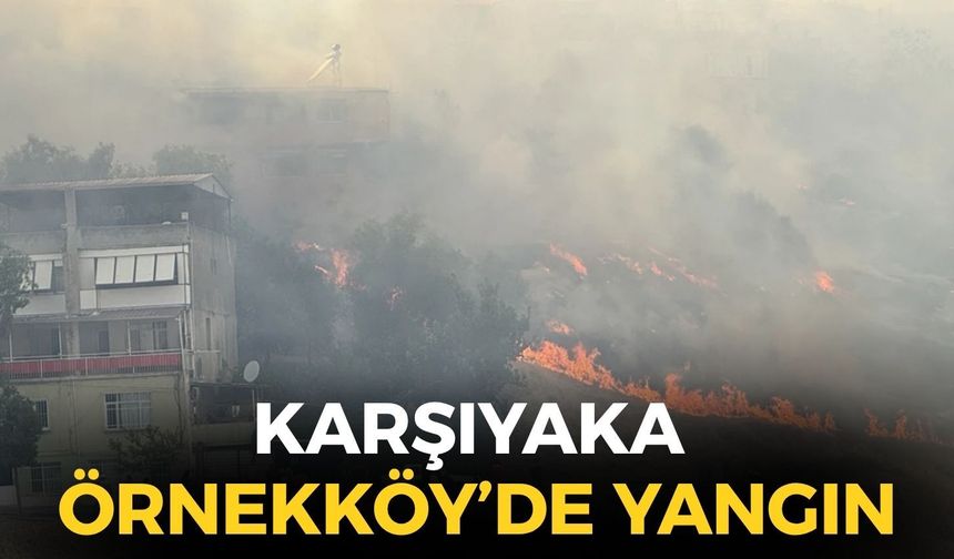 SON DAKİKA Karşıyaka Örnekköy'de yangın!