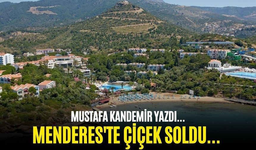 MENDERES'TE ÇİÇEK SOLDU...