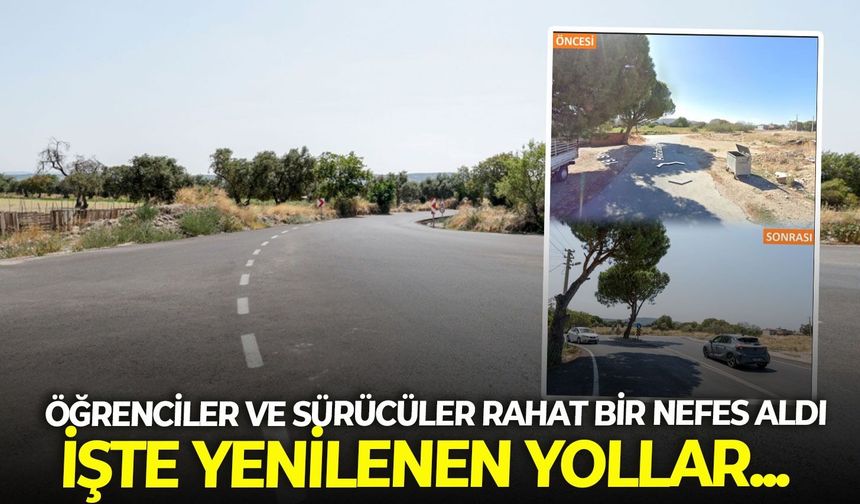 Öğrenciler ve sürücüler rahat bir nefes aldı: Bergama’da asfalt mesaisi tam gaz!