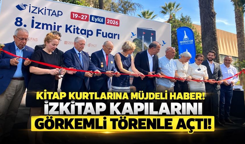 Kitap kurtlarına müjdeli haber! İZKİTAP kapılarını görkemli törenle açtı!