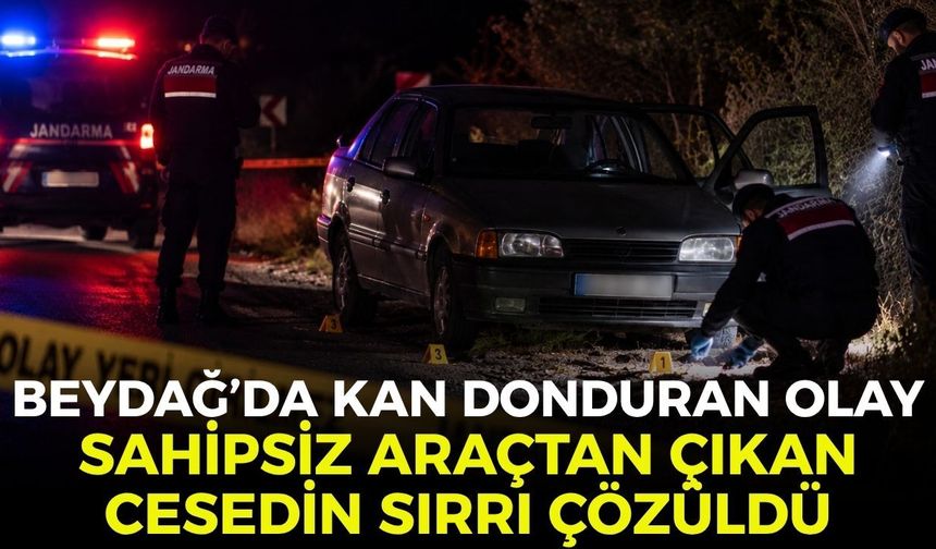 Beydağ’da kan donduran olay! Sahipsiz araçtan çıkan cesedin sırrı çözüldü