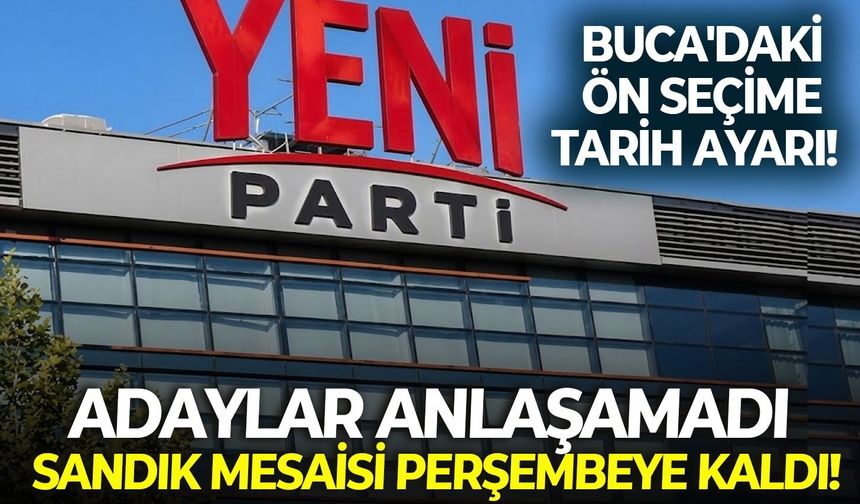 Buca'daki ön seçime tarih ayarı!  Adaylar anlaşamadı, sandık mesaisi perşembeye kaldı!