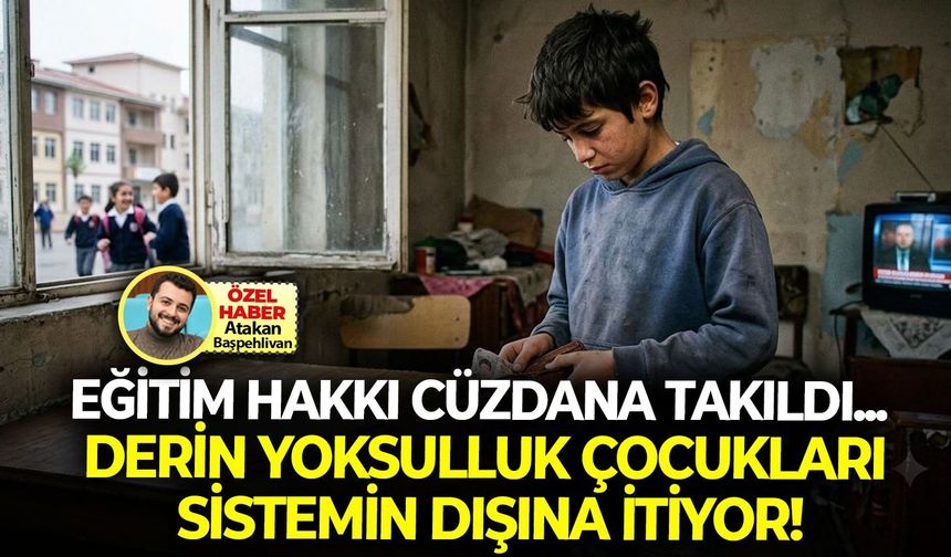 Eğitim hakkı cüzdana takıldı... Derin yoksulluk, çocukları sistemin dışına itiyor!