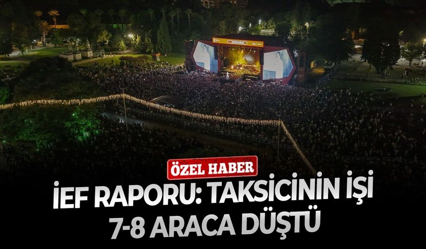 İEF raporu: Taksicinin işi 7-8 araca düştü