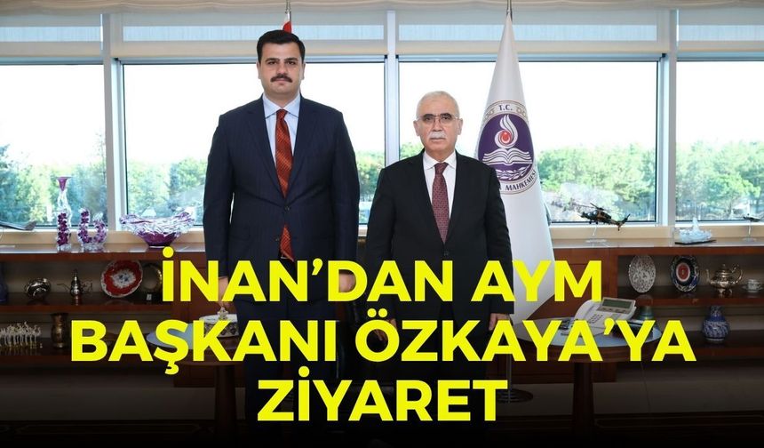 İnan’dan AYM Başkanı Özkaya’ya ziyaret
