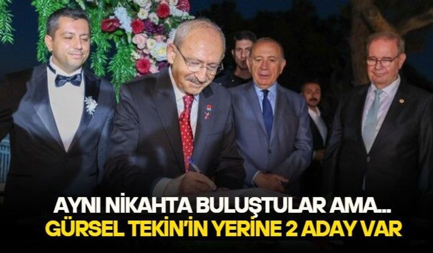 CHP'de Gürsel Tekin muamması! Kılıçdaroğlu'yla aynı nikahta şahitlik yaptı ama ondan boşalması muhtemel koltuk için iki aday öne çıktı