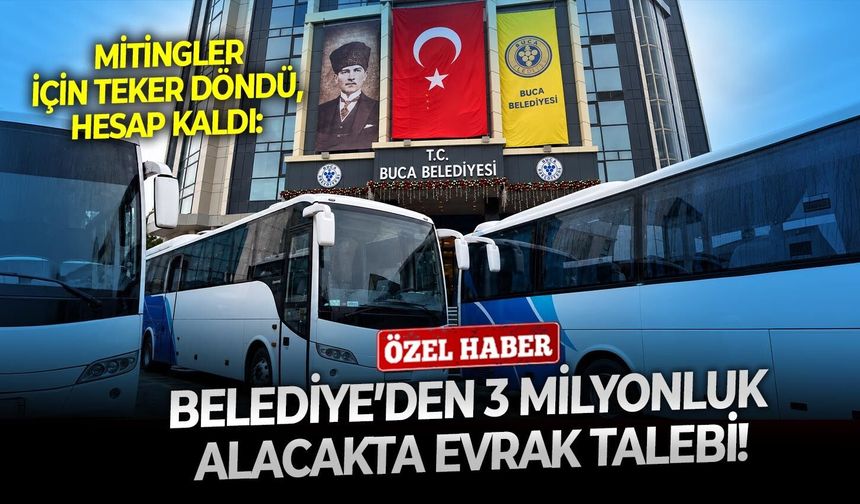 Mitingler için teker döndü, hesap kaldı: Belediye’den 3 milyonluk alacakta evrak talebi!