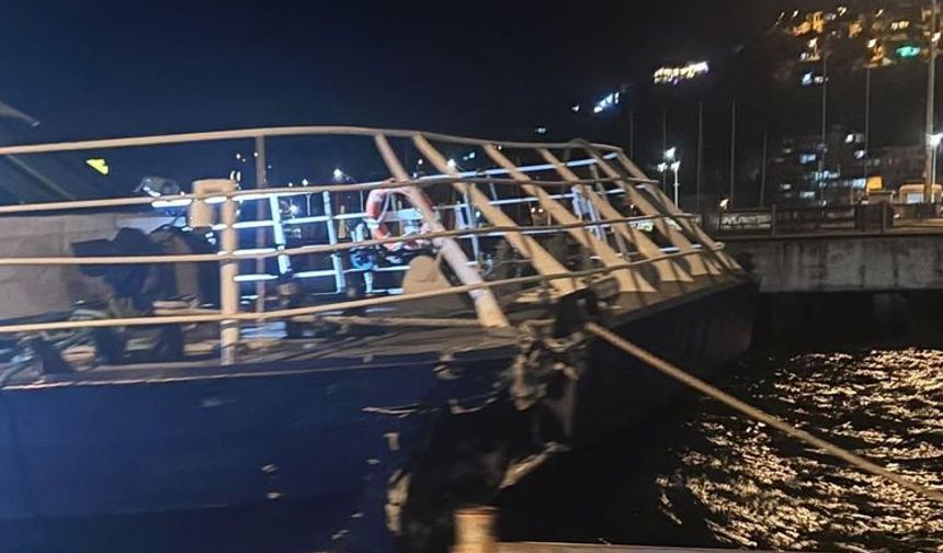 Mudanya’da İDO, iskeleye çarptı
