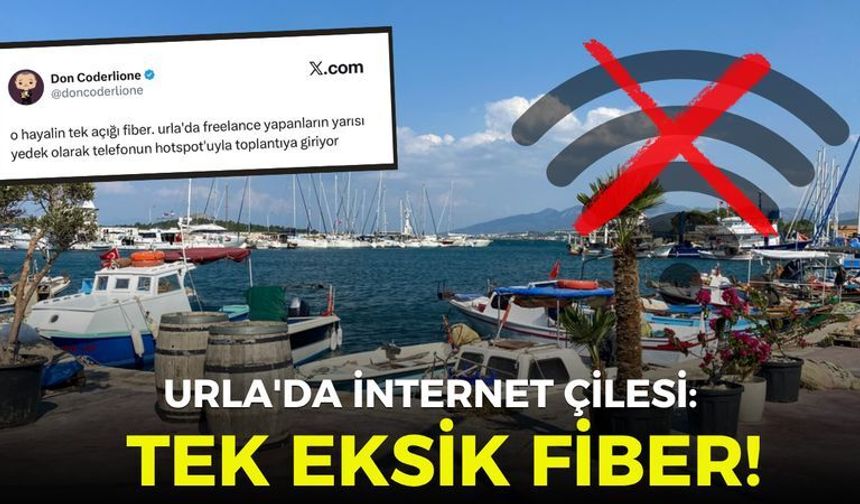 Urla'da internet çilesi: Tek eksik fiber!