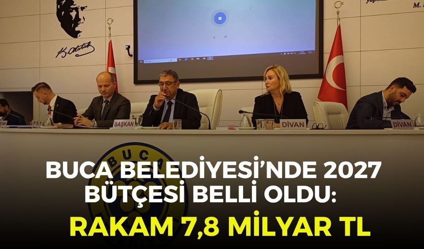 Buca Belediyesi’nde 2027 bütçesi belli oldu: Rakam 7,8 milyar TL