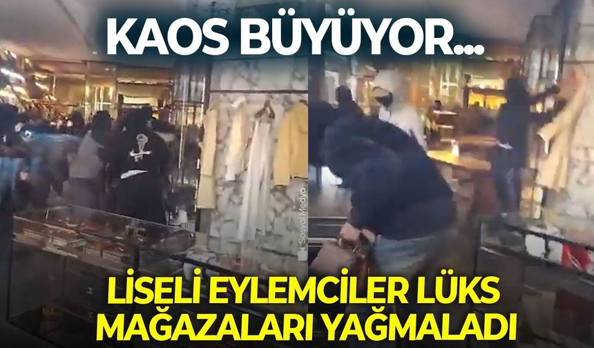 Fransa'da kaos büyüyor: Liseli eylemciler lüks mağazaları yağmaladı