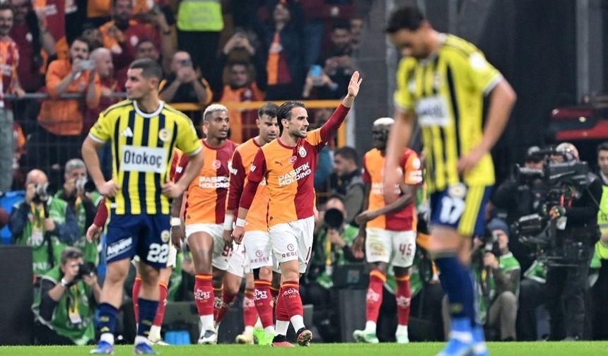 Galatasaray derbide Fenerbahçe’yi 2-1 mağlup etti