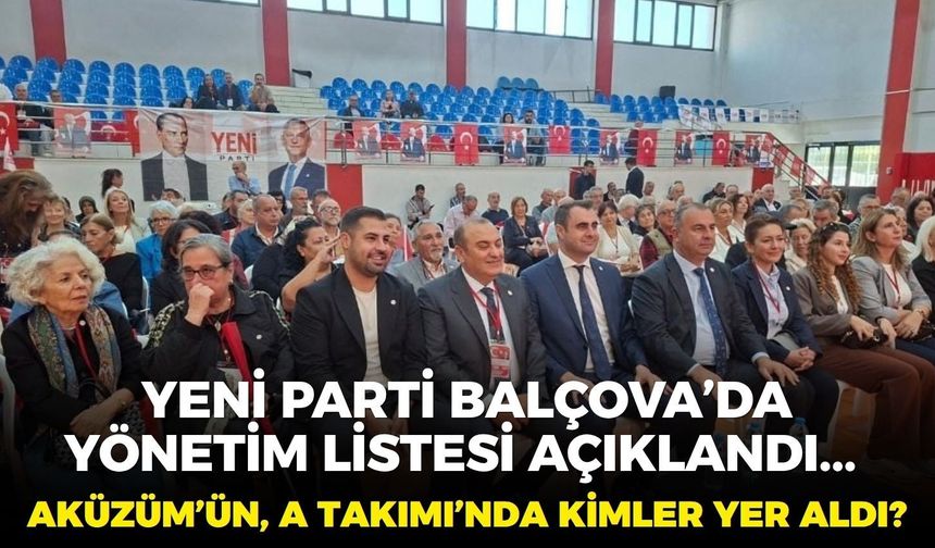 YENİ Parti Balçova’da hedef iktidar... Aküzüm'den net mesaj: "Hep birlikte yürüyeceğiz"