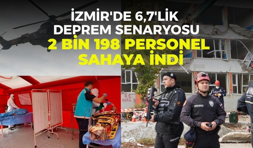 İzmir depreminin 6’ncı yıl dönümünde nefes kesen tatbikat