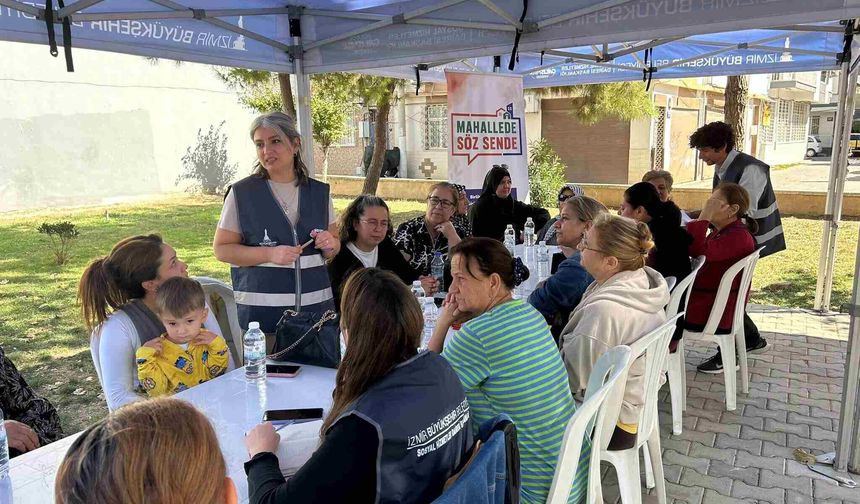 İzmir’de mahalle sakinleri söz aldı! Taleplerini doğrudan yetkililere ilettiler