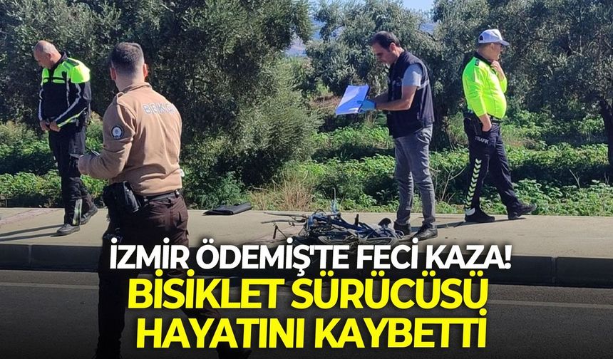 İzmir Ödemiş'te feci kaza! Bisiklet sürücüsü hayatını kaybetti