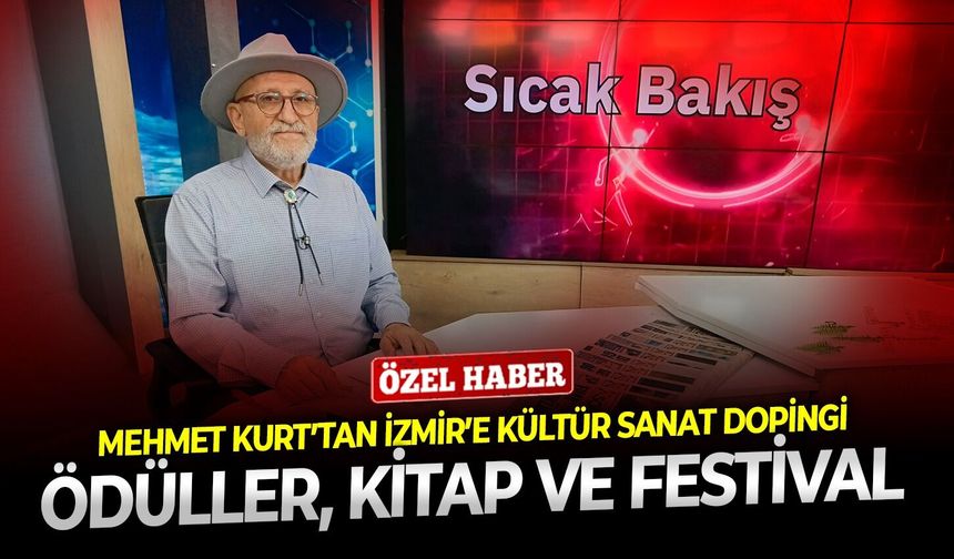 Mehmet Kurt’tan İzmir’e kültür sanat dopingi: Ödüller, kitap ve festival