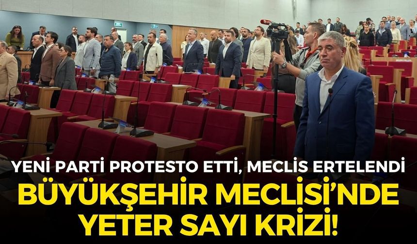 YENİ Parti protesto etti! Meclis'te yeter sayı krizi!