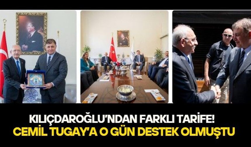 CHP lideri Kılıçdaroğlu'nun Cemil Tugay konusunda kafası çok karışık! Aday yapma dediğini öne sürdüğü konuşmadan sadece sekiz ay sonra destek ziyareti