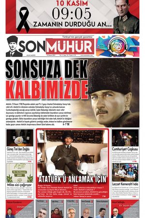 Son Mühür Gazetesi 10 Kasım Özel Sayısı
