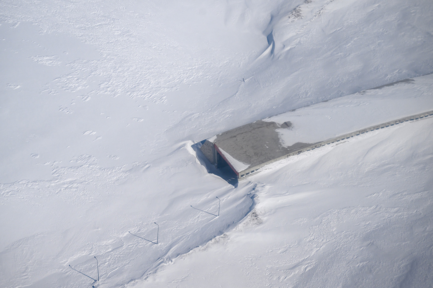 kar tünelinin bulunduğu bölge helikopterden görüntülendi