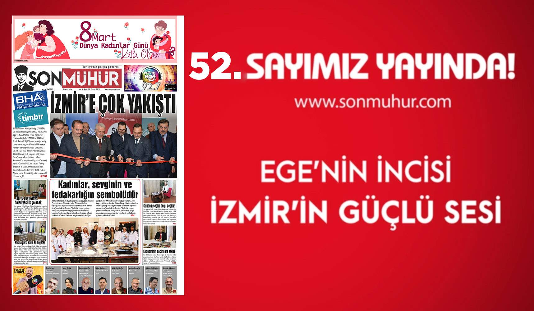 Son Mühür Gazetesi Kadınları Günü'ne Özel Sayısı ile  sizlerlerle! 2024 Mart