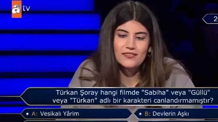 Türkan Şoray hangi filmde ''Sabiha veya ''Güllü'' veya ''Türkan'' adlı bir karakteri canlandırmamıştır?