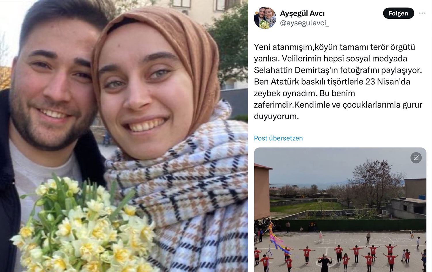 'Ben Atatürk baskılı tişörtlerle 23 Nisan'da zeybek oynadım'