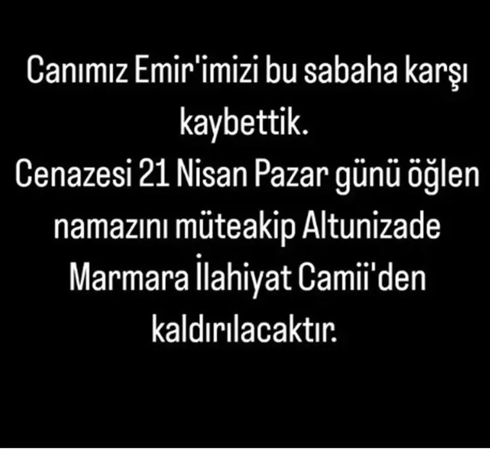 Emir Yeşil Ölüm Haberi